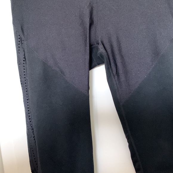 Fabletics Black Shine Leggings with Detailing - Picture 2 of 7